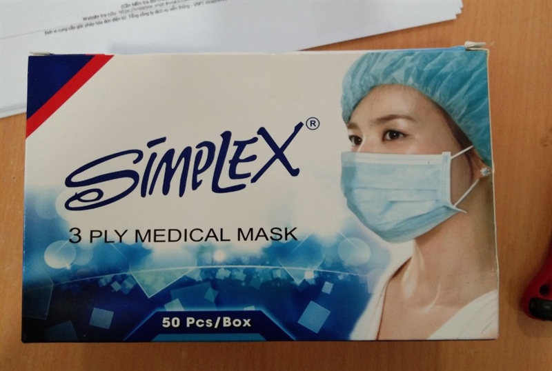 Khẩu trang 3 lớp Simplex (Hộp 50 cái) - Thiên Ân
