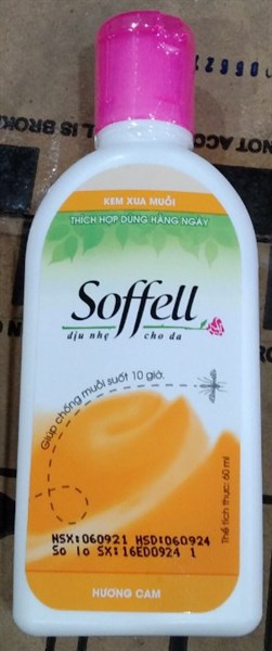 Kem bôi chống muỗi Soffell hương cam (lọ 60ml)- Indonesia / Đông Dương 2