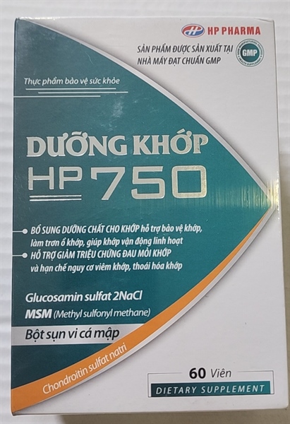 Dưỡng khớp HP 750 (Lọ 60 viên) - Hải Phòng