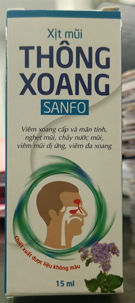 Xịt mũi thông xoang Sanfo 15ml - Sanfordpharma