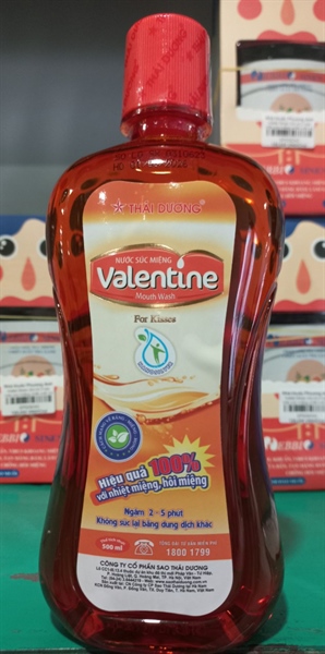 Nước súc miệng valentine 500ml (Nano bạc) - Thái Dương