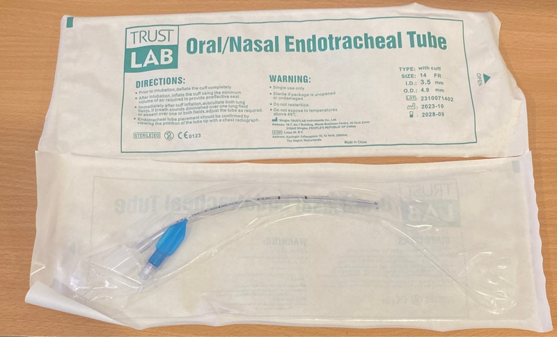 Ống đặt nội khí quản có bóng số 3,5 - Truslab/China