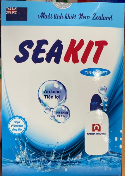 Gói muối Seakit + Bình (Hộp 30 gói + 1 bình pha) - Nam Hà