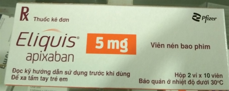 Eliquis 5mg (Apixaban) (Hộp 2 vỉ x 10 viên) - Mỹ