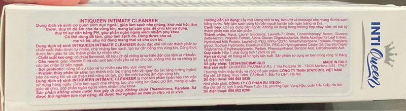 INTI Queen DDVS 125ml - Italy/ EU VISION 2