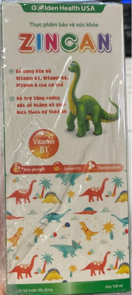 Zincan 100ml (Bổ sung kẽm, tăng cường sức đề kháng...) - Golden Health USA