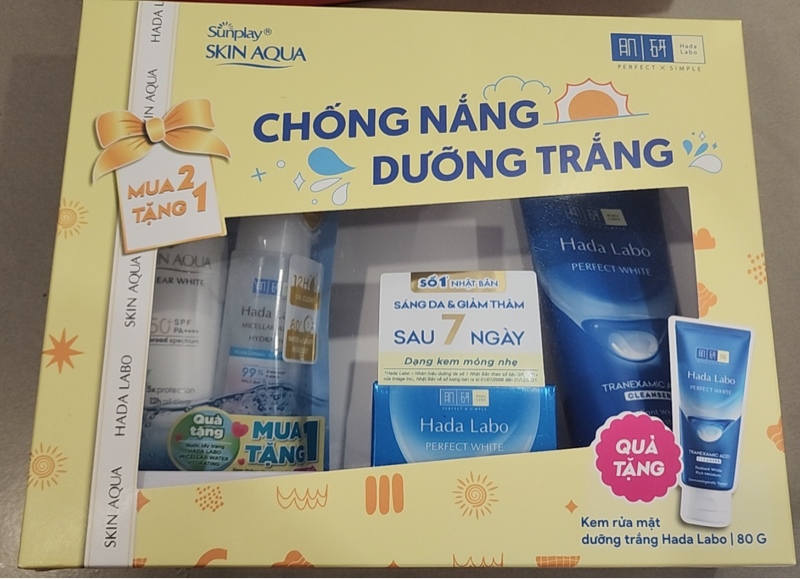 Combo (SA clear white 25g + HDLB PW Cream 50g + KM HDLB PW Cleanser 80g)