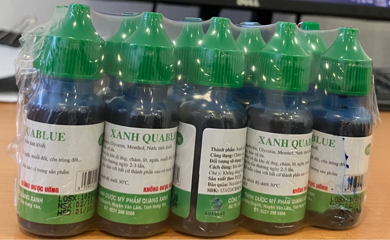 Xanhmethylen Quablue 17ml (Cọc 10 lọ) - Quang Xanh