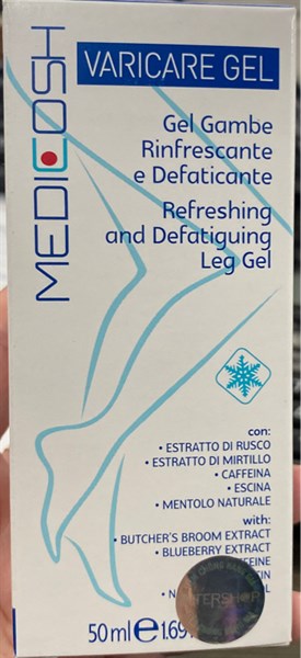 Medicosh Varicare gel (Lọ 50ml) (Gel chăm sóc tĩnh mạch chân) - Italy