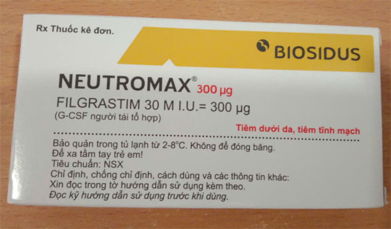 Neutromax (Filgrastim 30 M.I.U) (Thuốc tiêm - truyền) Hộp 1 lọ*1ml - Argentina/Thái An