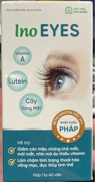 Ino Eyes (Hỗ trợ cải thiện thị lực, giảm khô mắt, moie mắt...) (Lọ 40 viên) - Ích Nhân