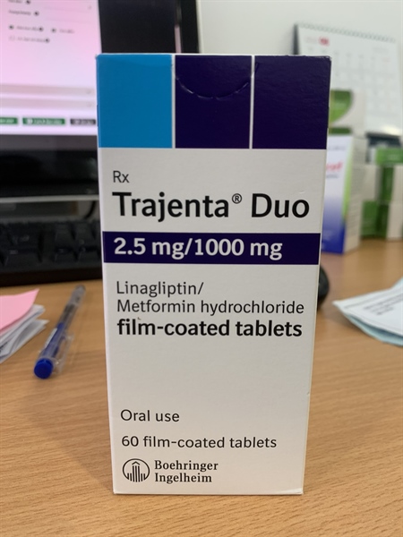 Trajenta Duo 2.5mg/1000mg(Linagliptin/Metformin) (Lọ 60 viên) - Đức (Viên)