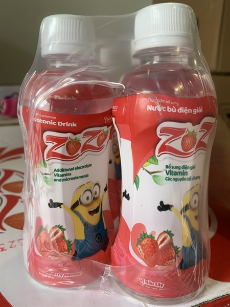 Zozo vị dâu tây (Bù nước) (Cọc*6chai*250ml) - Quốc Gia