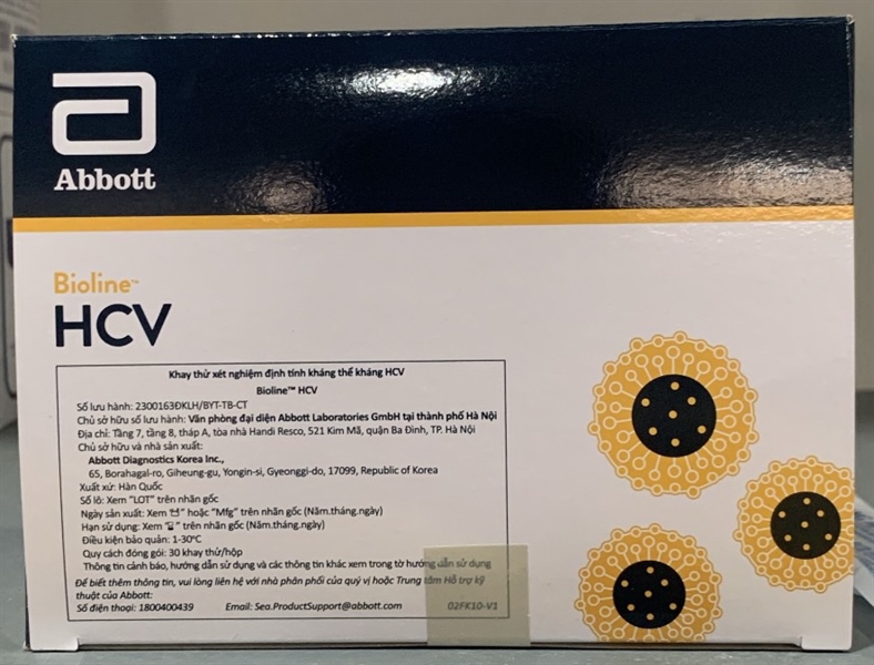 Bioline™ HCV 1/2 3.0 (Hộp 30 test) - Abbott / Hàn Quốc