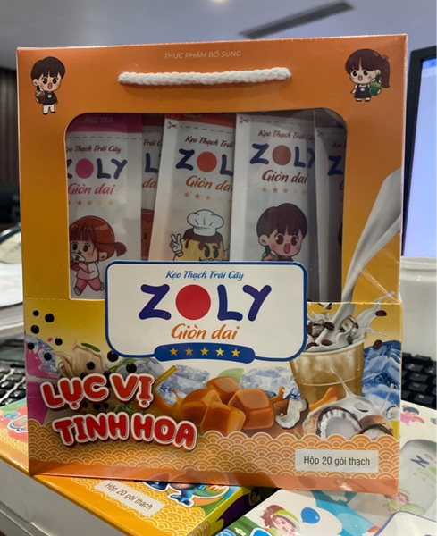 Kẹo thạch trái cây Zoly giòn dai - Lục vị tinh hoa (Hộp 20 gói) - BMP
