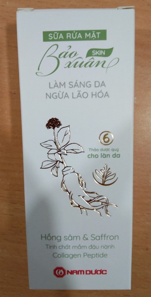 Sữa rửa mặt Bảo Xuân Skin 50g - Nam Dược