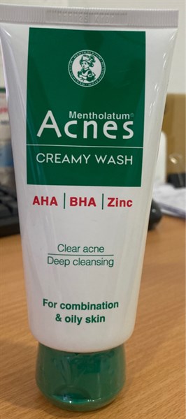 Kem rửa mặt ngăn ngừa mụn (Acnes creamy wash) 100g - Rohto/VN