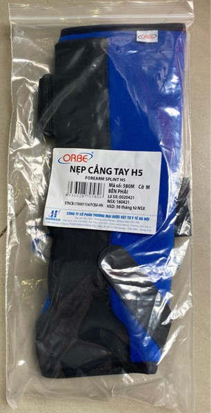 Nẹp cẳng tay phải H5 cỡ M - VTYT Hà Nội
