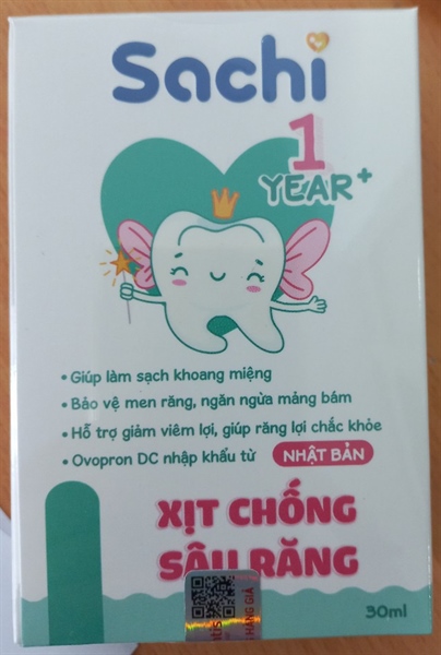 Xịt chống sâu răng Sachi 30ml - Biosantis (Sohaco)