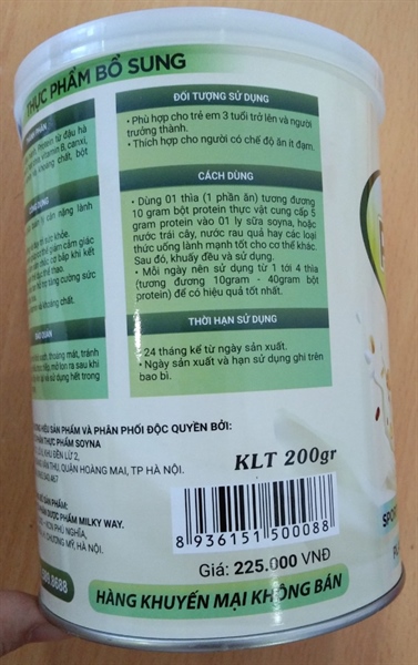 Sữa thực vật Protein - Power 200g - SoyNa 2