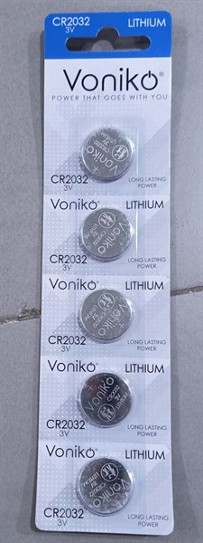 Pin Voniko CR 2032 (Vỉ*5viên) - China