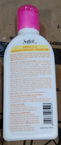 Kem bôi chống muỗi Soffell hương cam (lọ 60ml)- Indonesia / Đông Dương 3