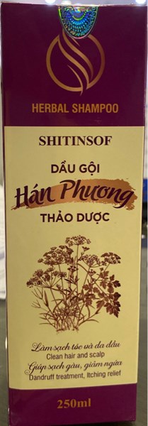 Dầu gội Shitinsof hán phương thảo dược 250ml - Amepro/ Hoàng Hương