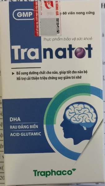 Tranatot (Bổ sung dưỡng chất cho não) (Hộp 1 lọ 60 viên) - Traphaco