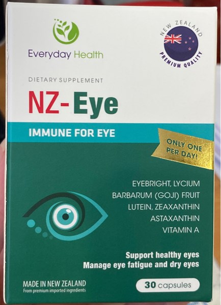 NZ - Eye (Giúp tăng cường thị lực) (Lọ*30viên) - New Zealand