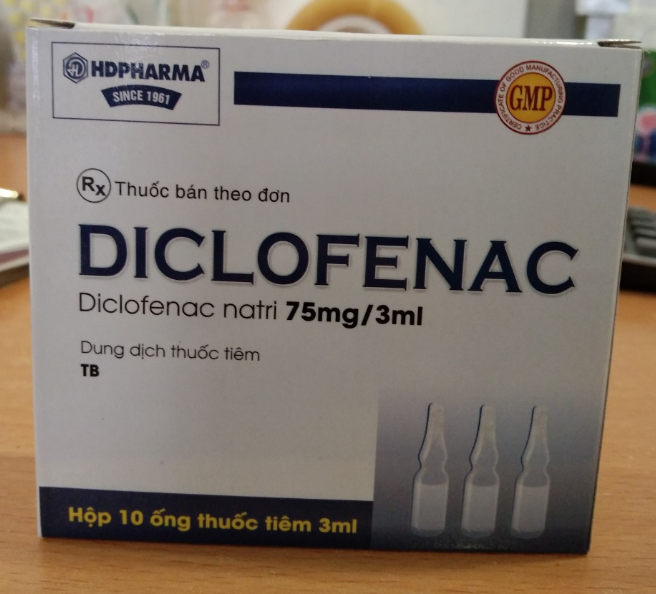 Thuốc tiêm Diclofenac 75mg/3ml (H*10ống) - Hải Dương