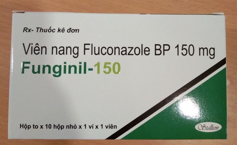 Fluconazole 150mg (Funginil-150) (Hộp 1 vỉ x 1 viên) - India/ NK: Hà Tây