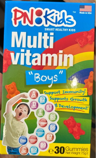 Kẹo PN Kids Multivitamin Minerals For Boys (Trẻ em trai) (Lọ 30 viên) - Hoa Kỳ/USA