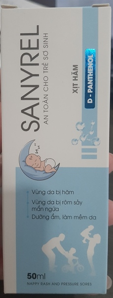 Xịt hăm Sanyrel trẻ em 50ml - Butter C /Việt Nam 3