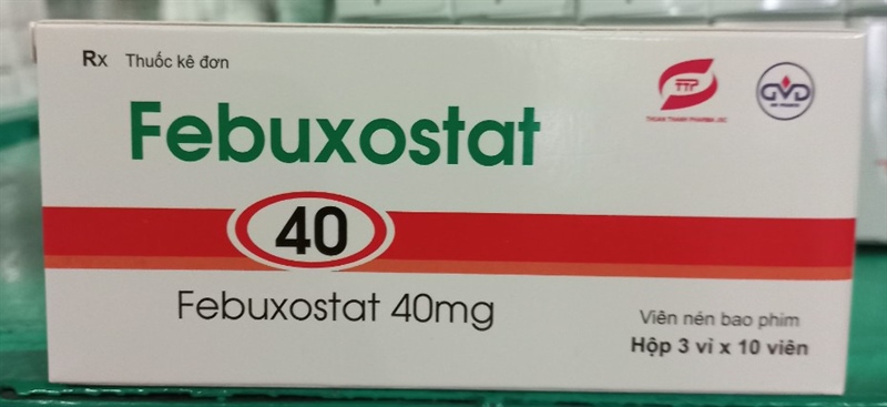Febuxostat 40mg (Hộp 3 vỉ x 10 viên) - Thuân Thành