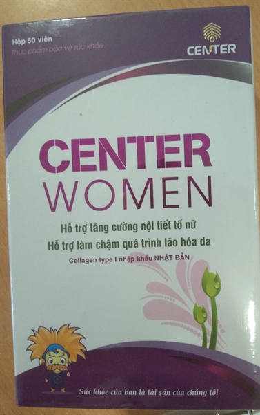 Center Women (Giúp bổ huyết, điều hòa kinh nguyệt,...) (Lọ*50viên) - Center