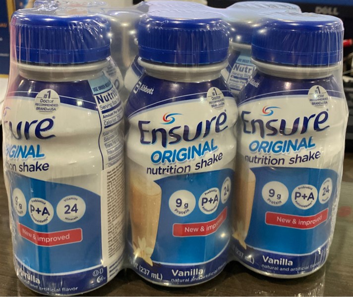 Sữa Ensure Liquid (Original) Vanilla 237ml (Thùng x 24 chai) - Hoa Kỳ