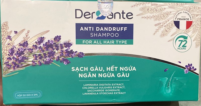 Dầu gội sạch gàu, hết ngứa Dersante Anti Dandruff (Xanh) (Hộp 50 gói x 6ml) - SJK/KEIKO