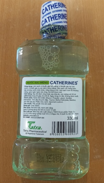 Nước súc miệng Catherines Peppermint 330ml - Thiên Ân 2