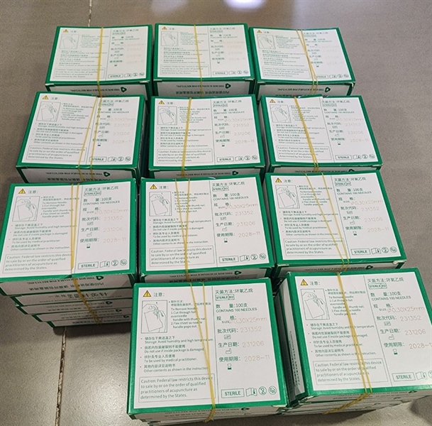 Kim châm cứu vô trùng màu vàng Tony 0.3x25mm số 5 (Hộp10vỉ*10cái) - An Sinh