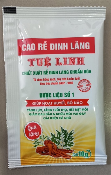 Cao khô Rễ Đinh Lăng 10g - Tuệ Linh