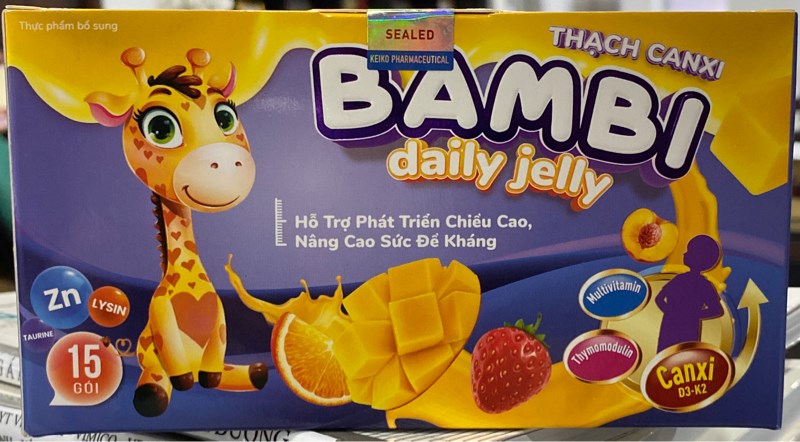 Bambi daily jelly Thạch Canxi (H*15gói) - Winpharma