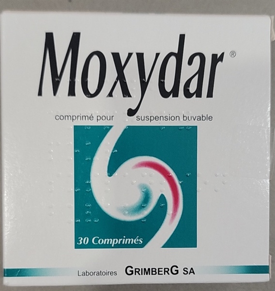 Moxydar 1500mg Grimberg (Điều trị đau thực quản, dạ dày) (Hộp 5 vỉ x 6 viên) - Pháp
