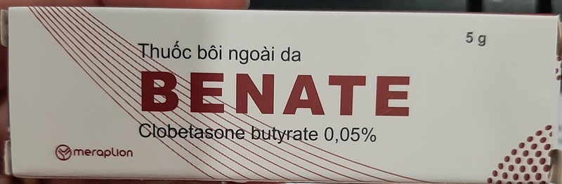 Benate 5g (Clobetasone butyrate 0,05%) - Merap/VN