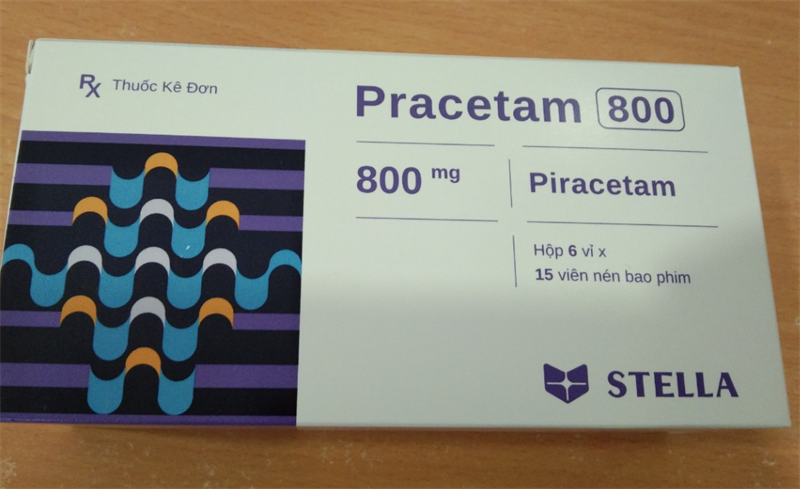 Pracetam 800mg (Piracetam) (Hộp 6 vỉ x 15 viên) - Stella