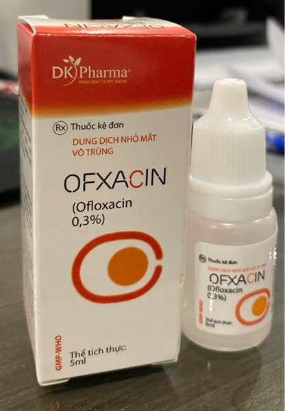 Dung dịch nhỏ mắt Ofxacin (Ofloxacin 0,3%) 5ml - Dược Khoa