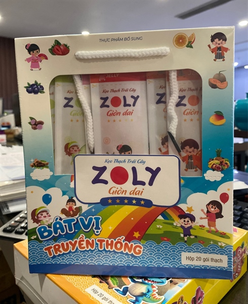 Kẹo thạch trái cây Zoly giòn dai - Bát vị truyền thống (Hộp 20 gói) - BMP