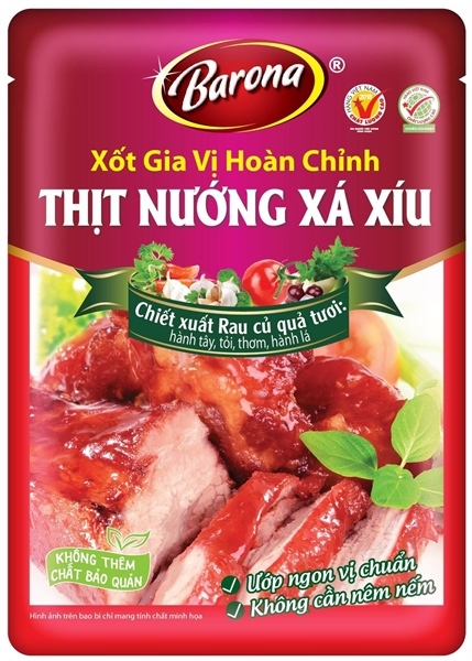 Xốt gia vị Hoàn chỉnh Barona Thịt Nướng Xá Xíu 80gr