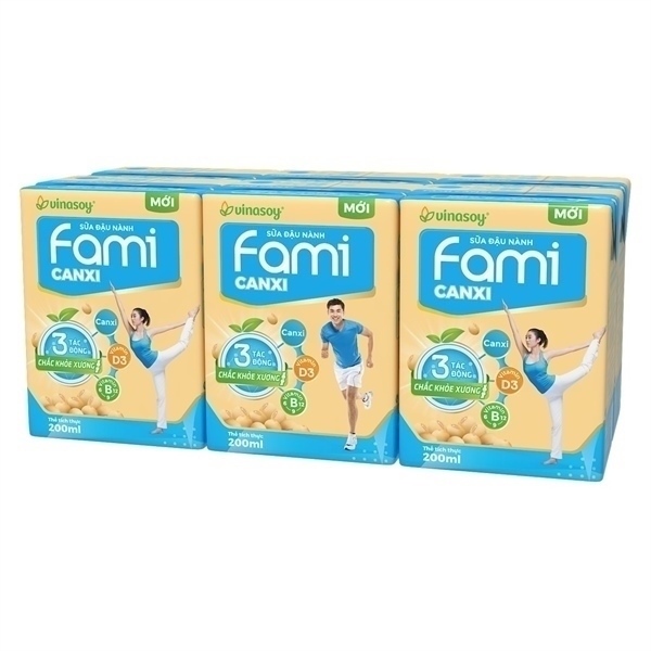 SỮA ĐẬU NÀNH FAMI NGUYÊN CHẤT 200ML/HỘP