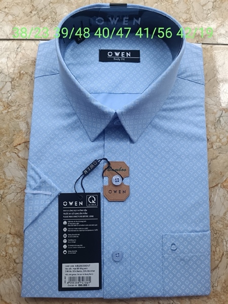 Áo sơ mi cộc tay Owen AB2303335NT(590)