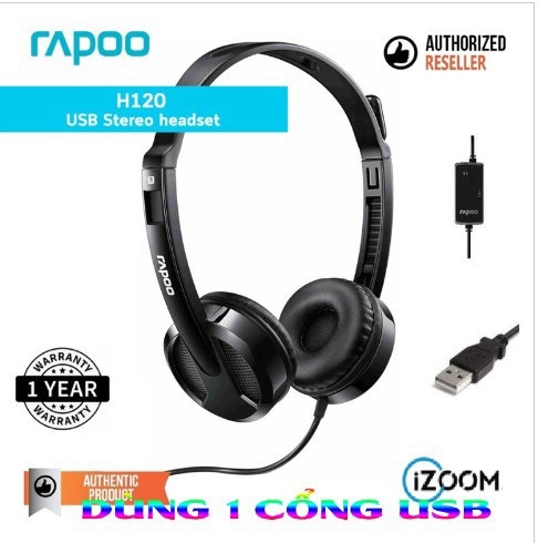 Tai nghe Rapoo H120 (USB 7.1)